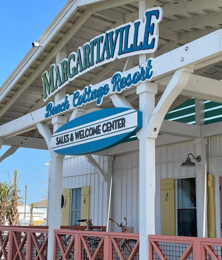 The sales center at Margaritaville Beach Cottage Resort – Panama City Beach